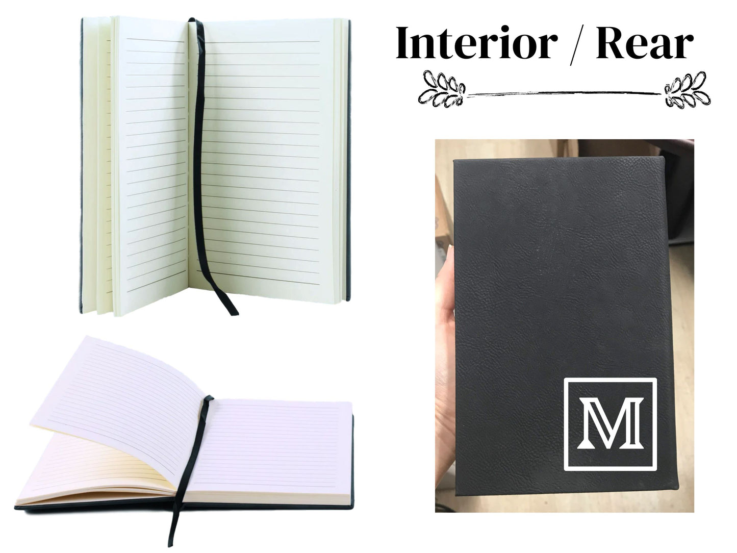 Personalized 1 Letter Monogram Journal