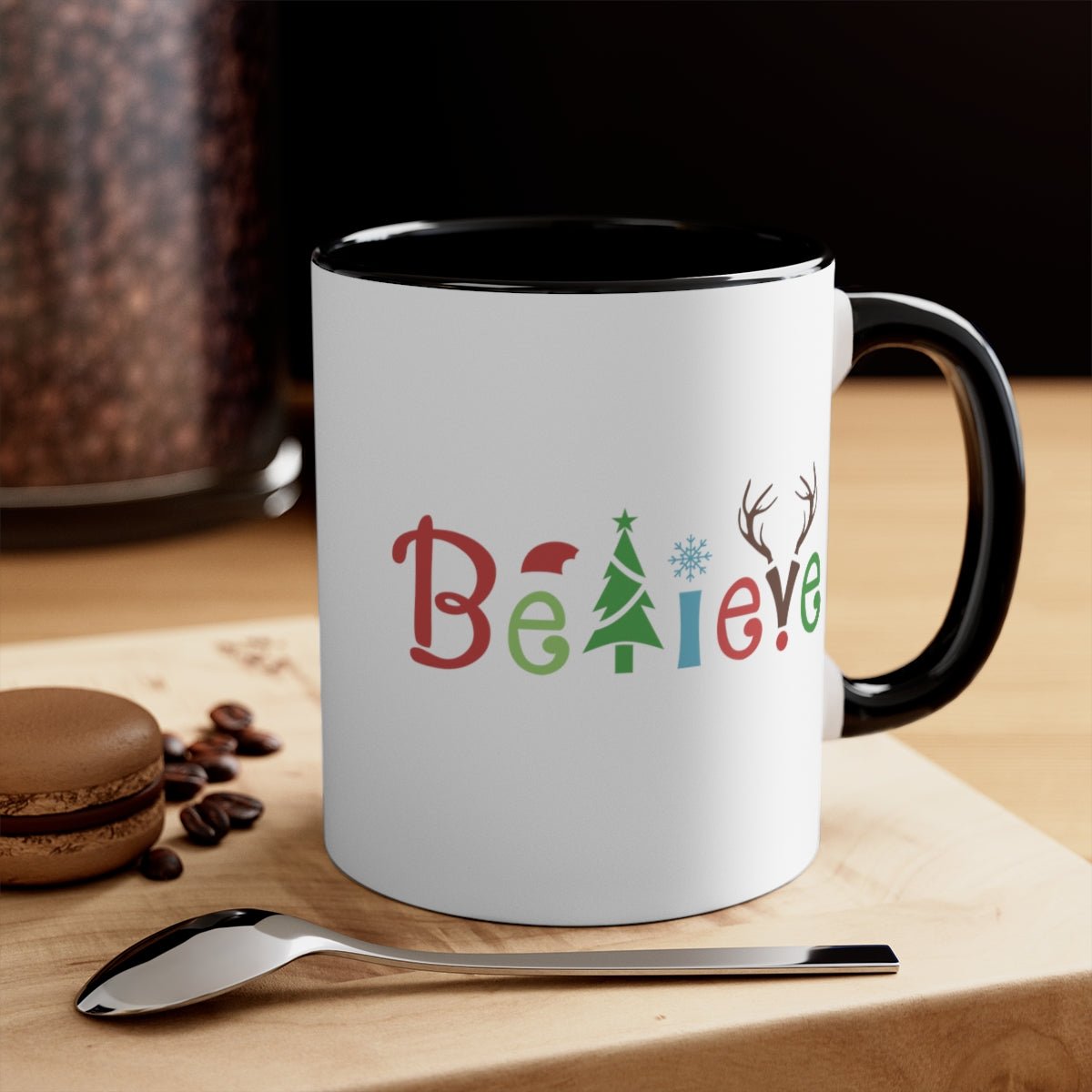 Believe - Color Handled Holiday Mug - We Love Your Gift
