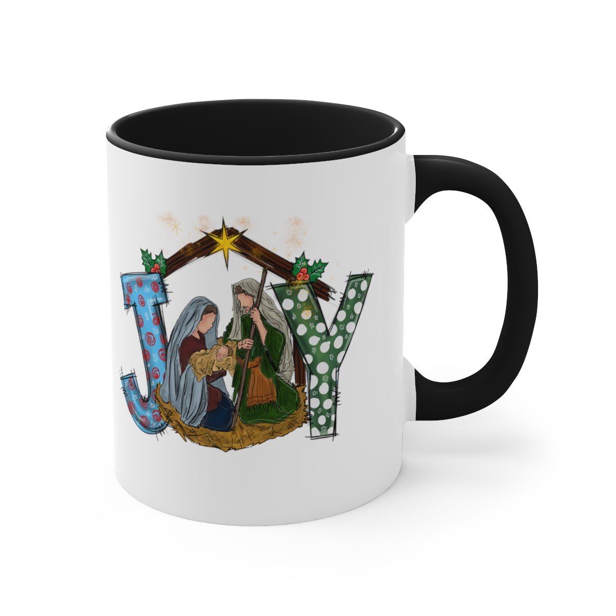 Christmas Nativity Joy - Color Handled Mug - We Love Your Gift