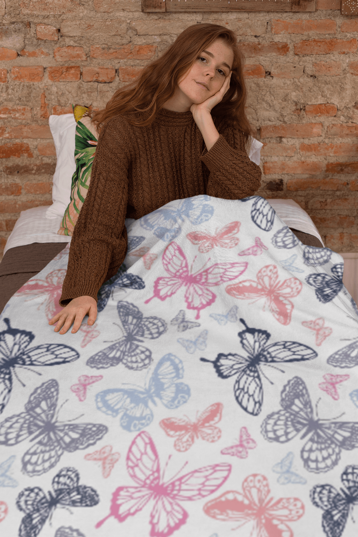 Colorful Butterflies Velveteen Plush Blanket - Super Soft, Warm & Cozy - We Love Your Gift