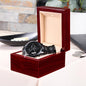 Dad I Love You Custom Black Watch Jewelry - Unique Gift Idea for Dad's on Father's Day, Birthday, & Anniversary - We Love Your Gift