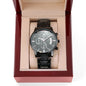 Dad I Love You Custom Black Watch Jewelry - Unique Gift Idea for Dad's on Father's Day, Birthday, & Anniversary - We Love Your Gift