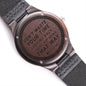 Don't Waste Your Time Dad Wooden Watch Unique Gift Idea for Fathers Day, Birthday, Christmas, & Anniversary - We Love Your Gift