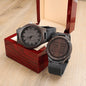 Don't Waste Your Time Dad Wooden Watch Unique Gift Idea for Fathers Day, Birthday, Christmas, & Anniversary - We Love Your Gift
