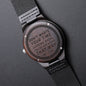 Don't Waste Your Time Dad Wooden Watch Unique Gift Idea for Fathers Day, Birthday, Christmas, & Anniversary - We Love Your Gift
