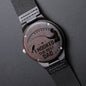 I Hooked the Best Dad Wooden Watch Unique Gift Idea for Fathers Day, Birthday, Christmas, & Anniversary - We Love Your Gift