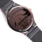 I Hooked the Best Dad Wooden Watch Unique Gift Idea for Fathers Day, Birthday, Christmas, & Anniversary - We Love Your Gift