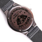 I'll Always Be Your Little Girl You'll Always Be My Hero Dad Wooden Watch Unique Gift Idea for Fathers Day, Birthday, or Christmas - We Love Your Gift