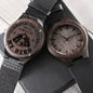 I'll Always Be Your Little Girl You'll Always Be My Hero Dad Wooden Watch Unique Gift Idea for Fathers Day, Birthday, or Christmas v2 - We Love Your Gift