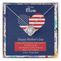 Military Son to Mom Why I Fight Love Knot Necklace - We Love Your Gift