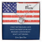 Patriotic Why I Fight Military Son to Mom Love Knot Necklace - We Love Your Gift