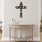 Personalized Cross Metal Art Sign Home Decor - We Love Your Gift