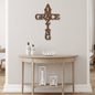 Personalized Cross Metal Art Sign Home Decor - We Love Your Gift