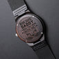 Ride Safe Daddy I Need You Here With Me Dad Wooden Watch Unique Gift Idea for Fathers Day, Birthday, Christmas, & Anniversary - We Love Your Gift