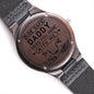 Ride Safe Daddy I Need You Here With Me Dad Wooden Watch Unique Gift Idea for Fathers Day, Birthday, Christmas, & Anniversary - We Love Your Gift