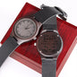 Ride Safe Daddy I Need You Here With Me Dad Wooden Watch Unique Gift Idea for Fathers Day, Birthday, Christmas, & Anniversary - We Love Your Gift
