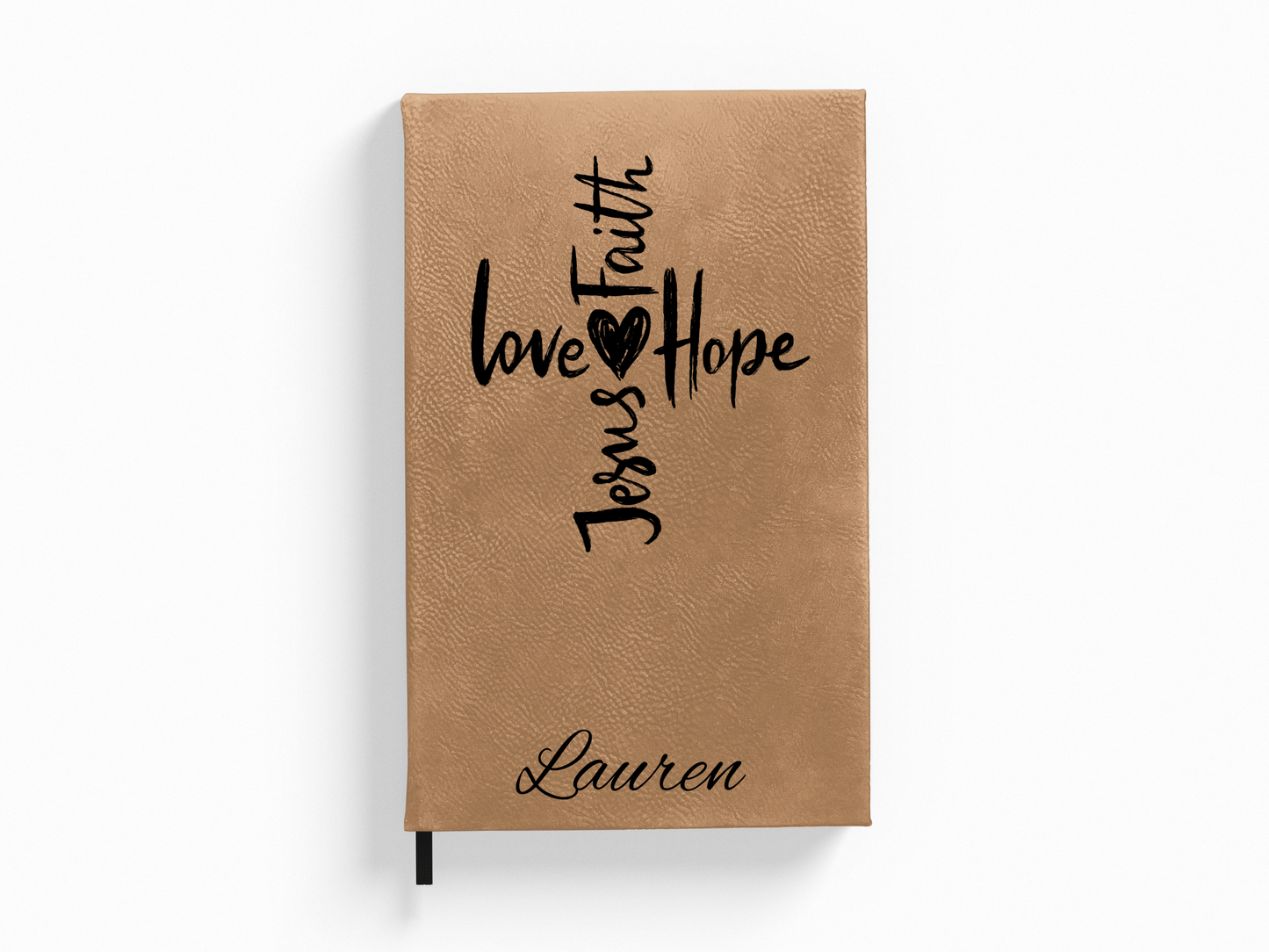 Personalized Jesus Love Faith Hope Cross Journal