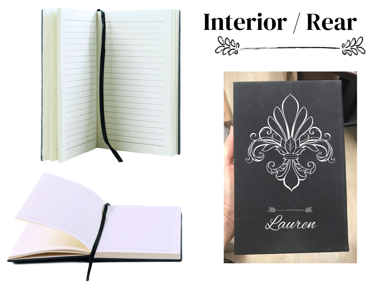 Personalized Flora Fleur-de-lis Journal