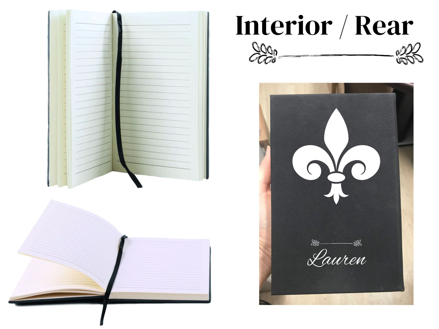 Personalized Fleur-de-lis Journal