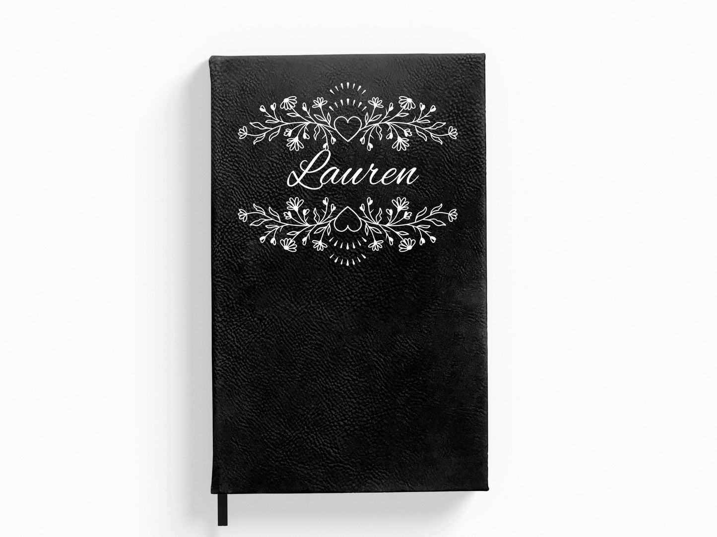 Personalized Botanical Floral and Hearts Journal