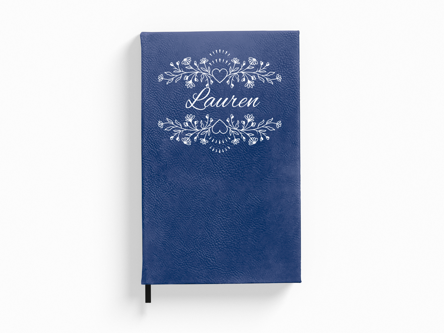 Personalized Botanical Floral and Hearts Journal