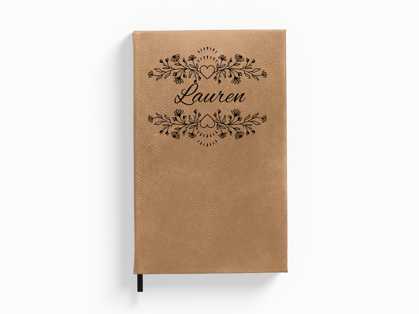 Personalized Botanical Floral and Hearts Journal