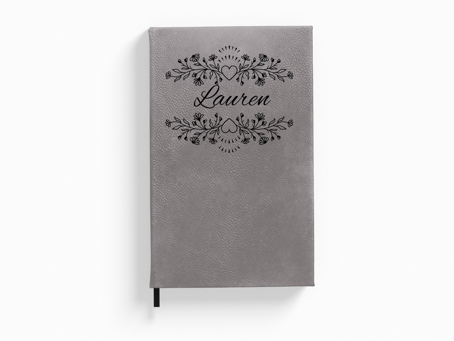 Personalized Botanical Floral and Hearts Journal