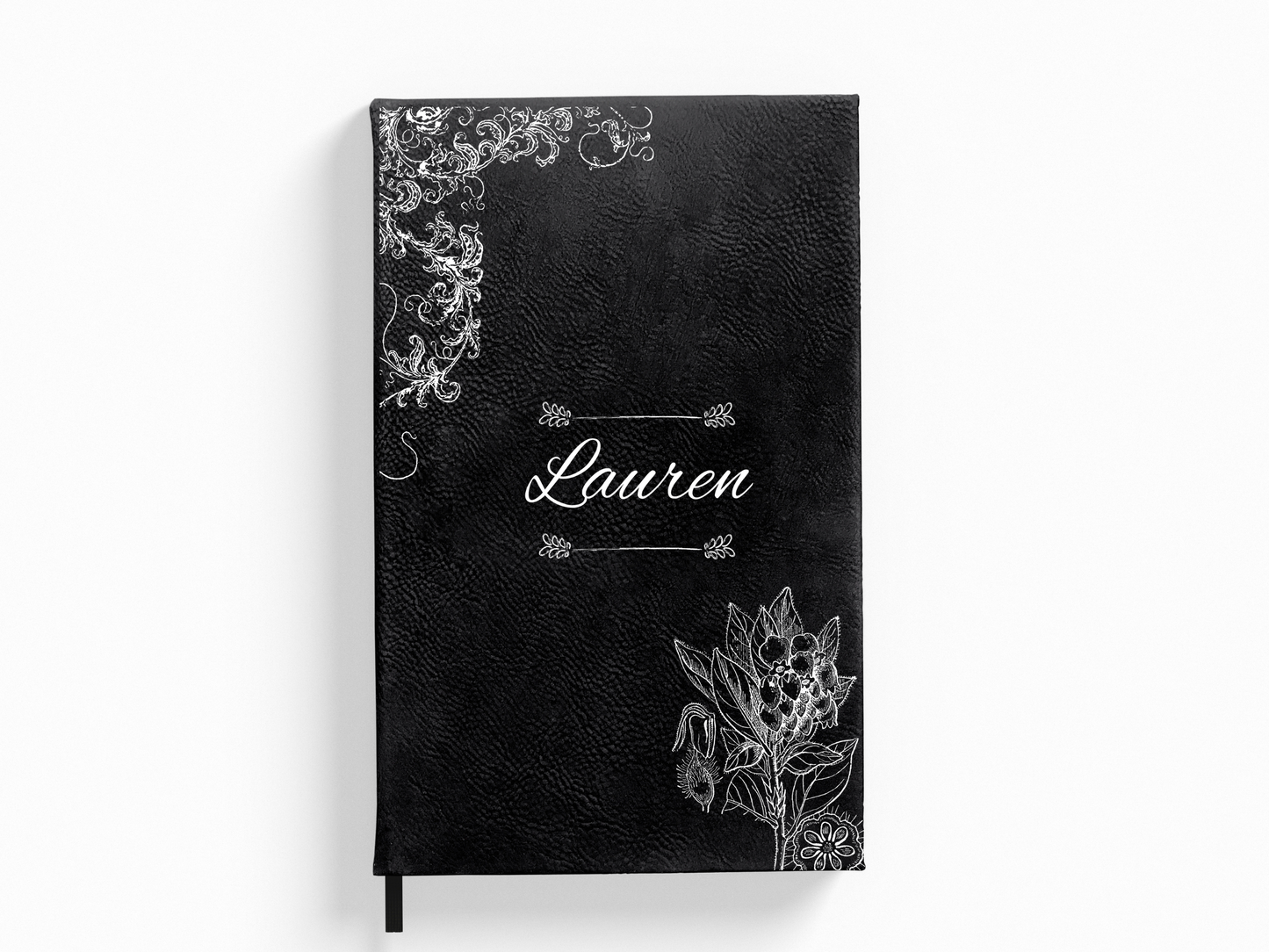 Personalized Flowers and Vines Botanical Journal