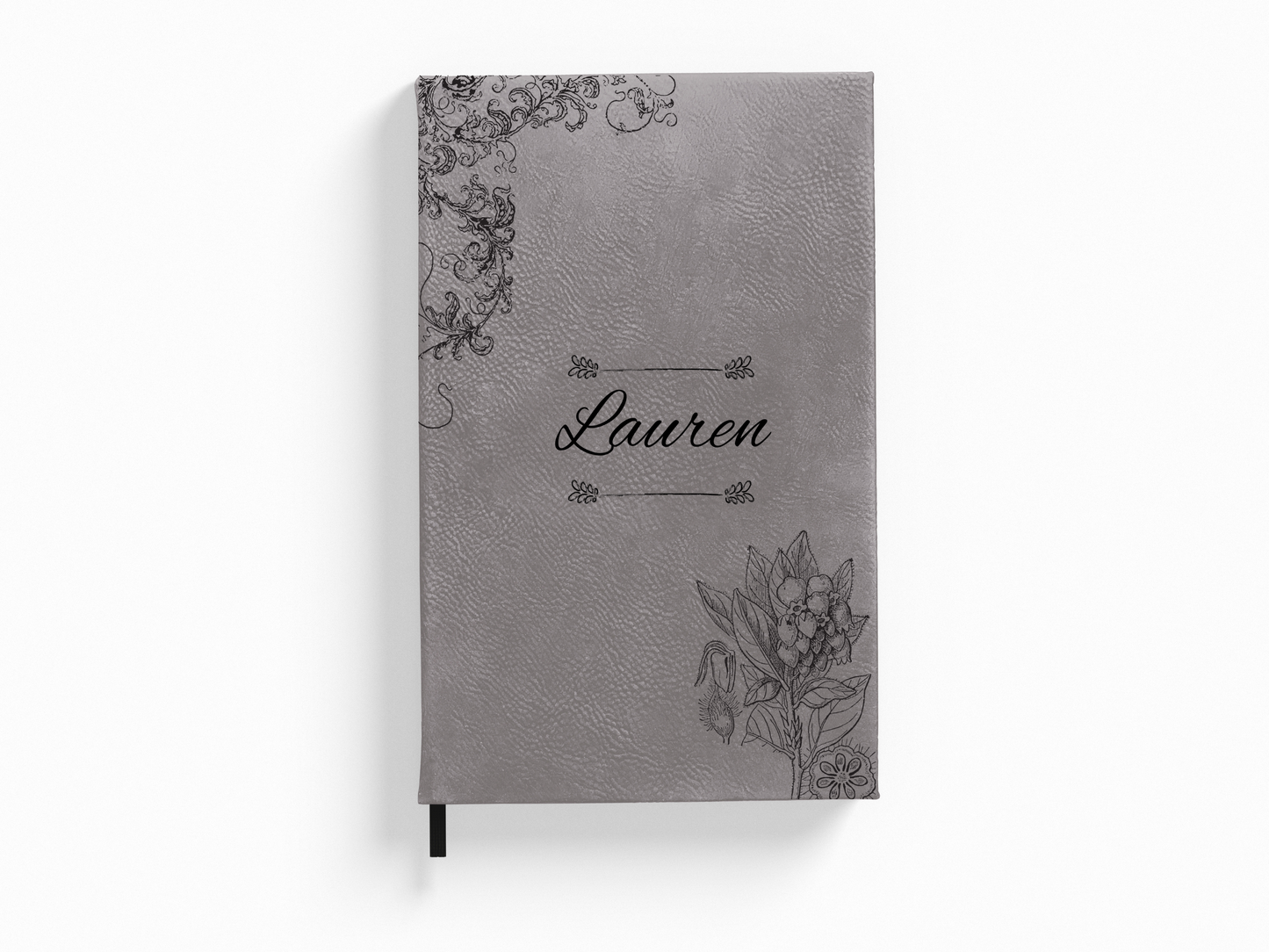 Personalized Flowers and Vines Botanical Journal