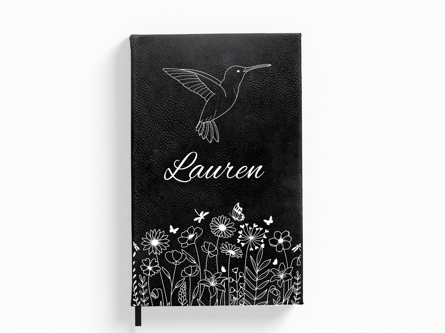 Personalized Hummingbird Botanical Floral Journal