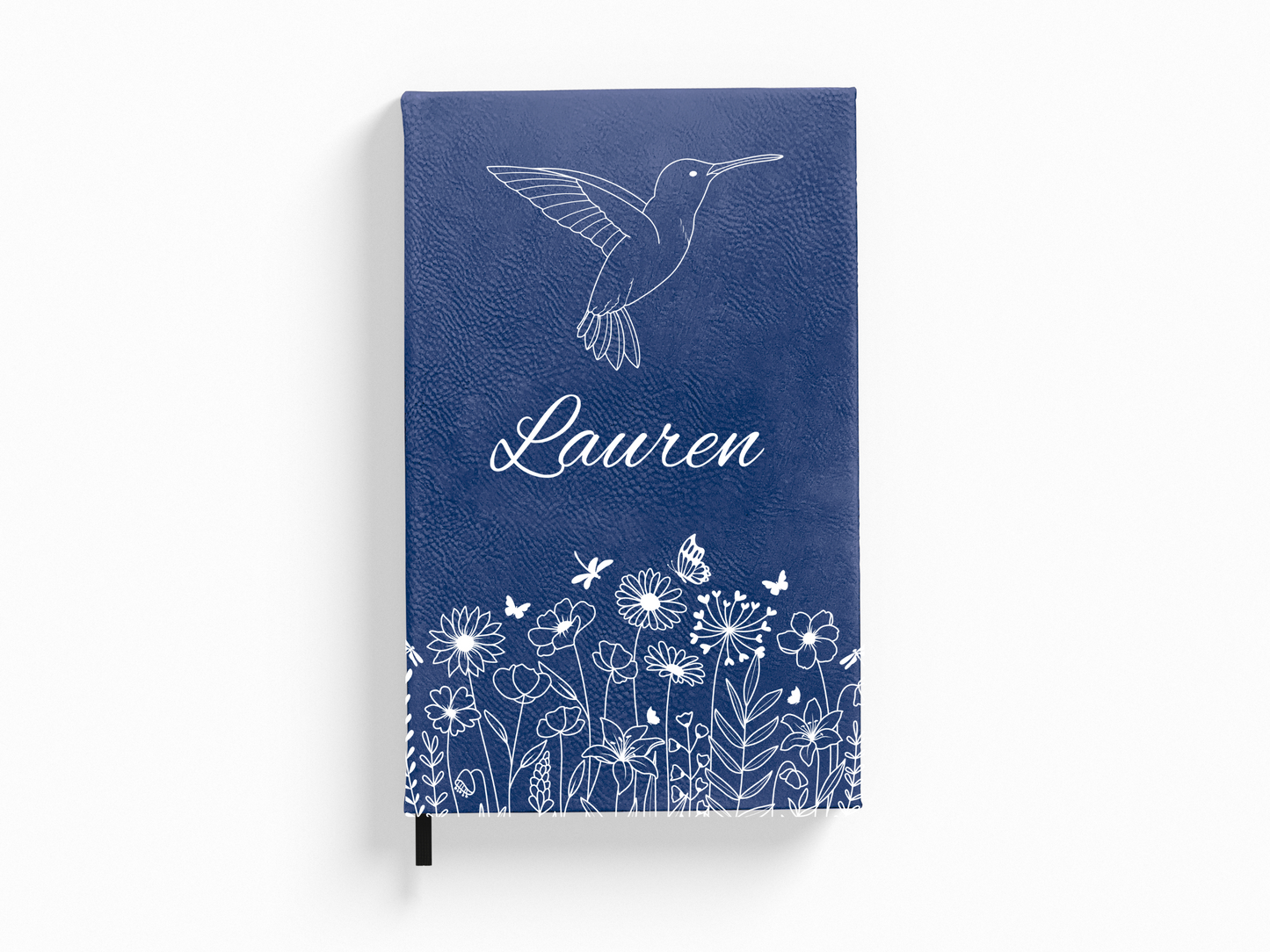 Personalized Hummingbird Botanical Floral Journal