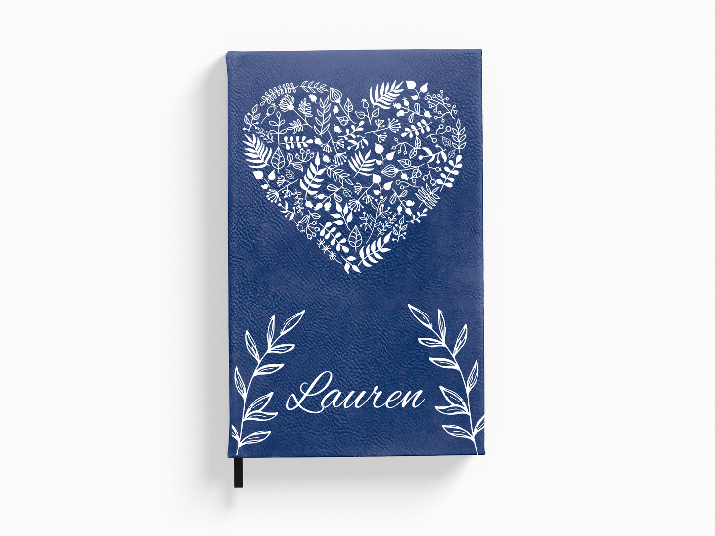 Personalized Heart and Vines Journal