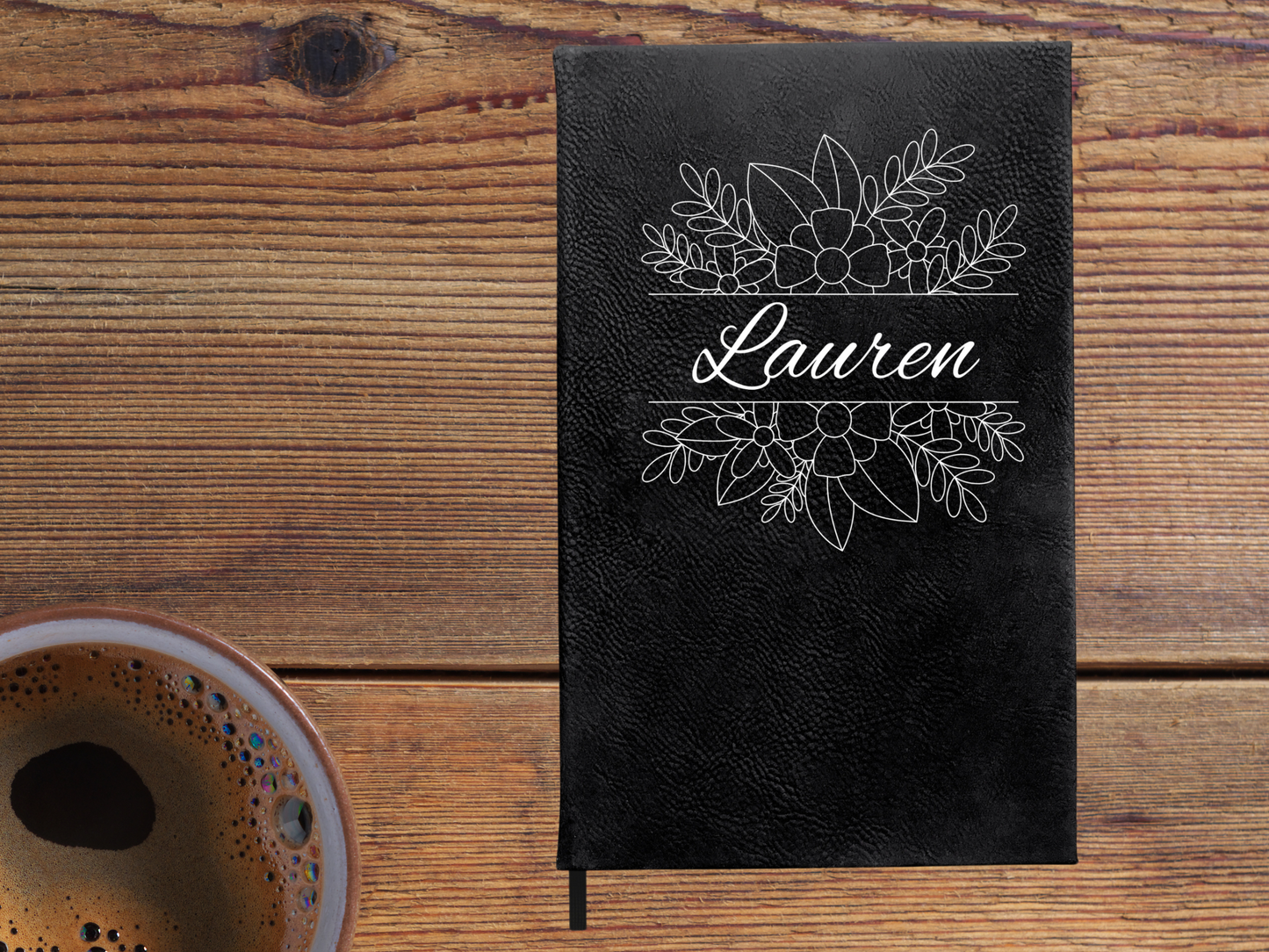 Personalized Botanical Floral Journal