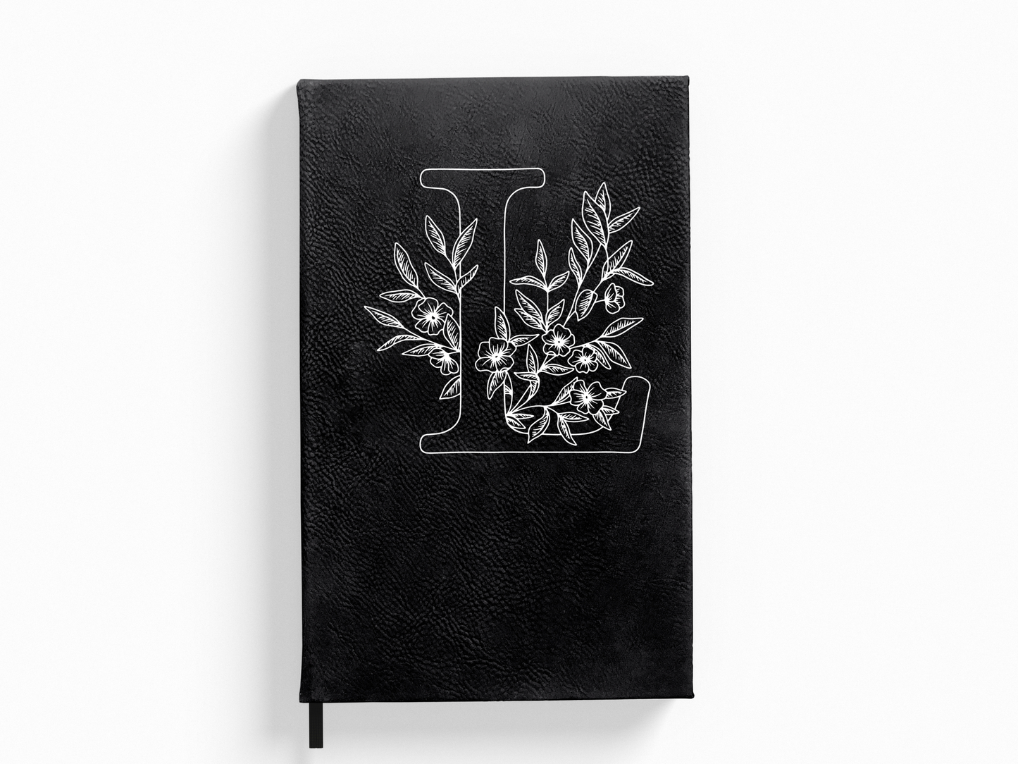 Personalized Botanical Floral Letter Journal