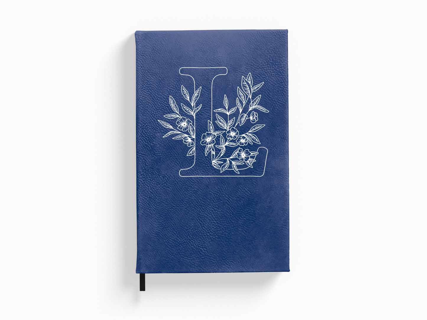 Personalized Botanical Floral Letter Journal