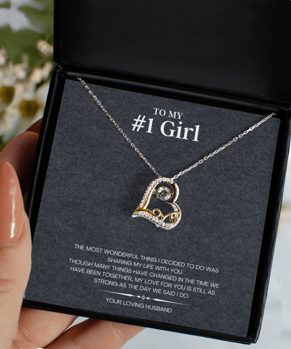 #1 Girl Gift Jewelry with Message Card - We Love Your Gift