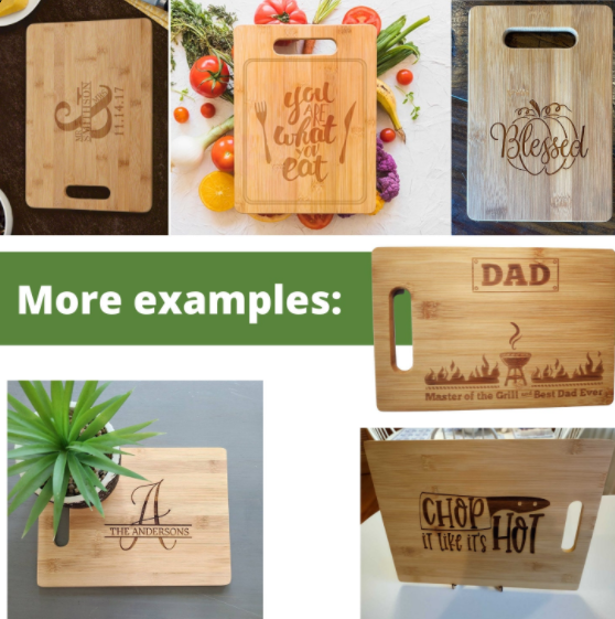 Grandma's Kitchen Good Food Served Daily Cutting Board