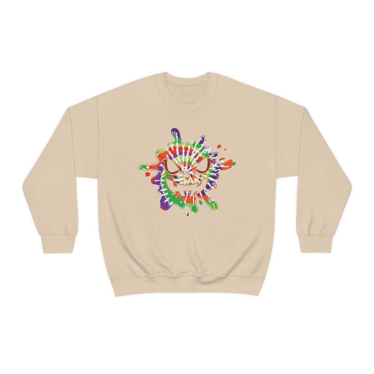 Pumpkin Tie Dye Sweatshirt for Halloween