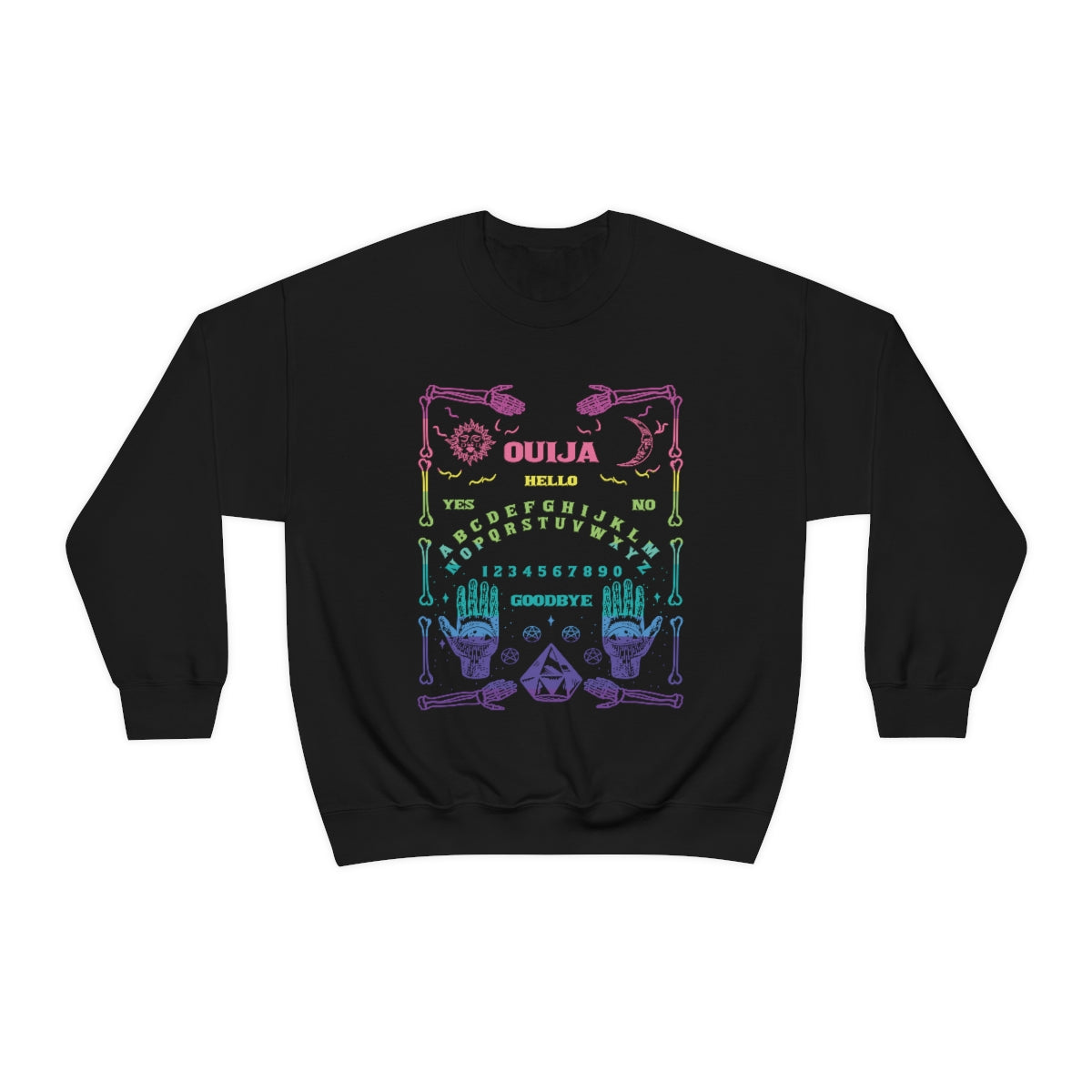 Ouija Board Sweatshirt Print for Fall