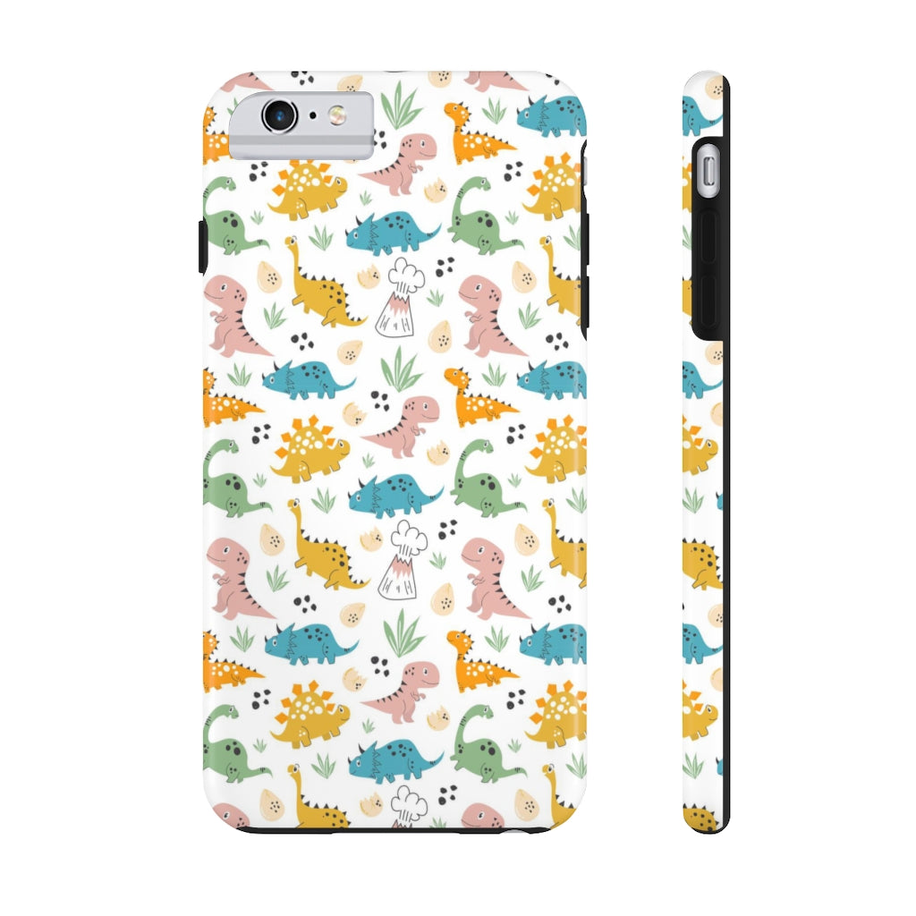 Cute Dinosaurs Tough Phone Case - Super-Cute & Impact Resistant for iPhones