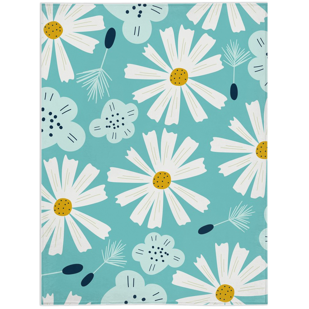 Beautiful Daisies Minky Blankets