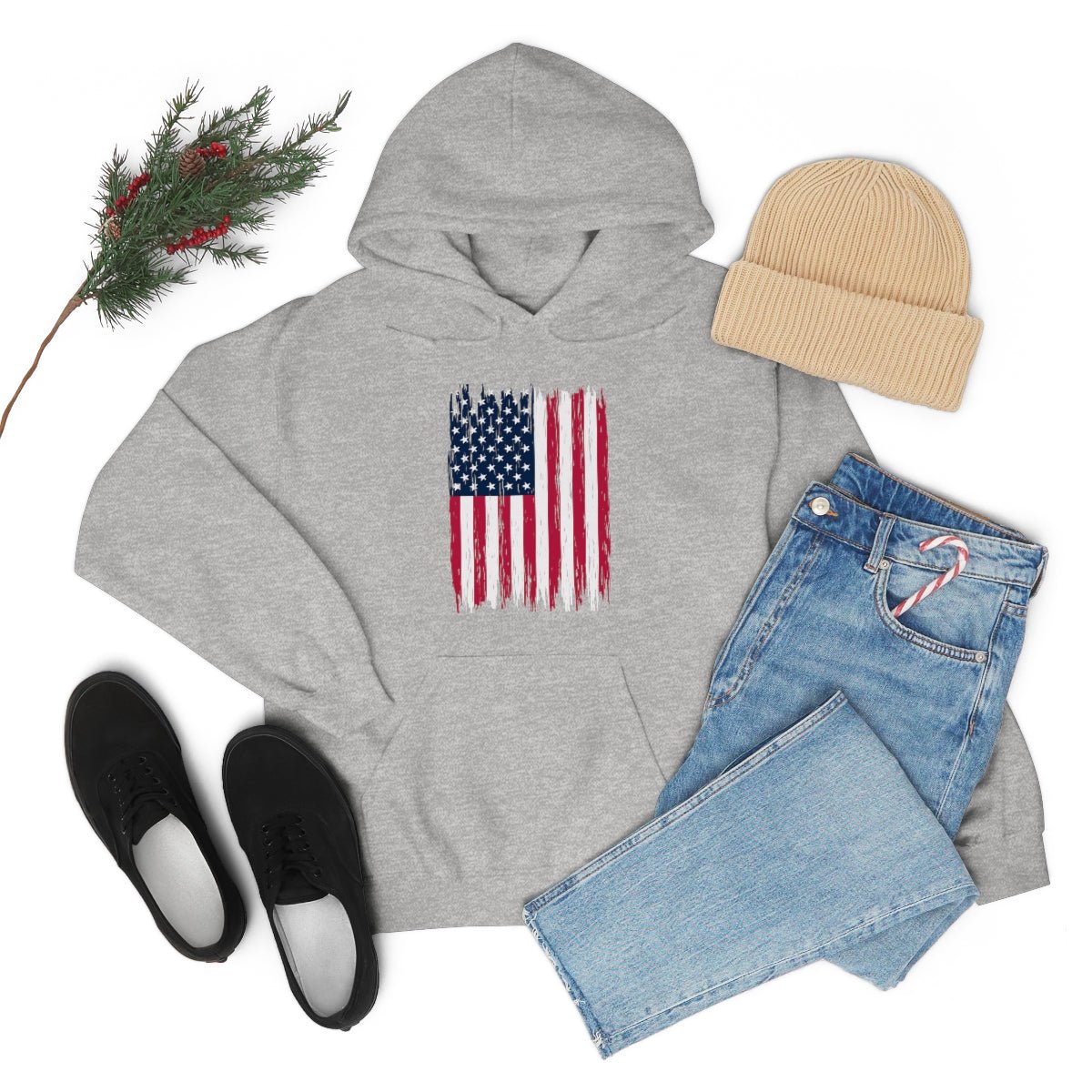 American Flag Patriotic 4th of July Independence Day Hoodie - We Love Your Gift