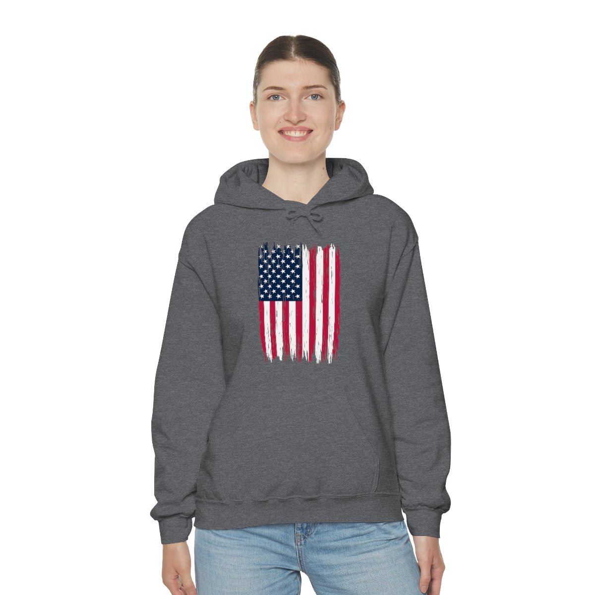 American Flag Patriotic 4th of July Independence Day Hoodie - We Love Your Gift