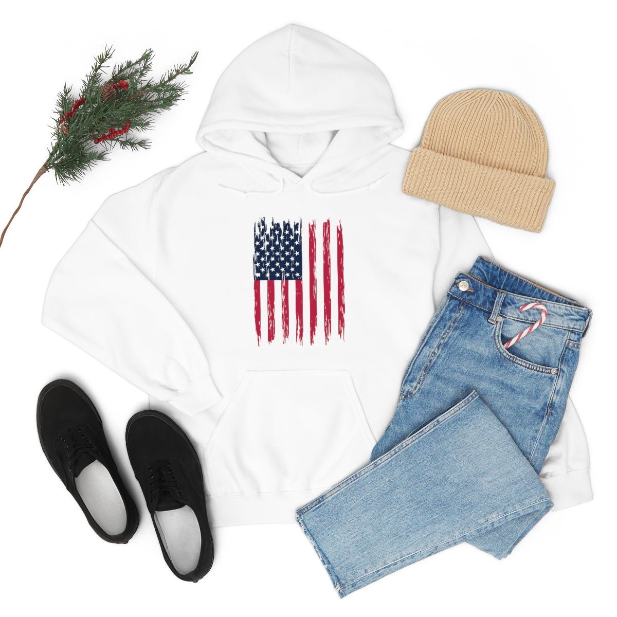 American Flag Patriotic 4th of July Independence Day Hoodie - We Love Your Gift