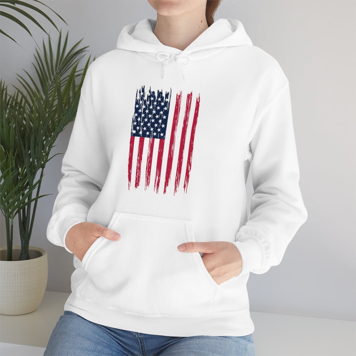 American Flag Patriotic 4th of July Independence Day Hoodie - We Love Your Gift