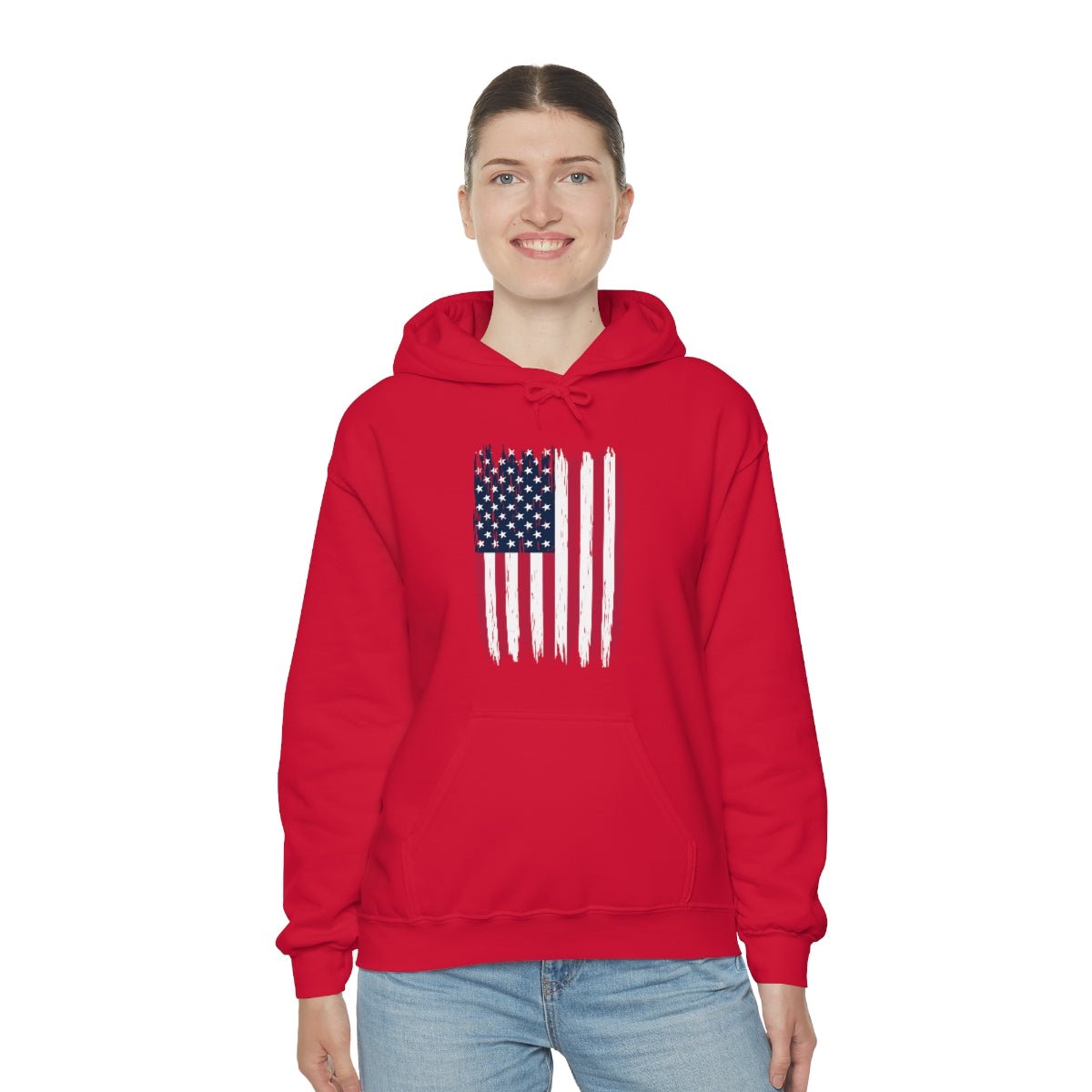 American Flag Patriotic 4th of July Independence Day Hoodie - We Love Your Gift