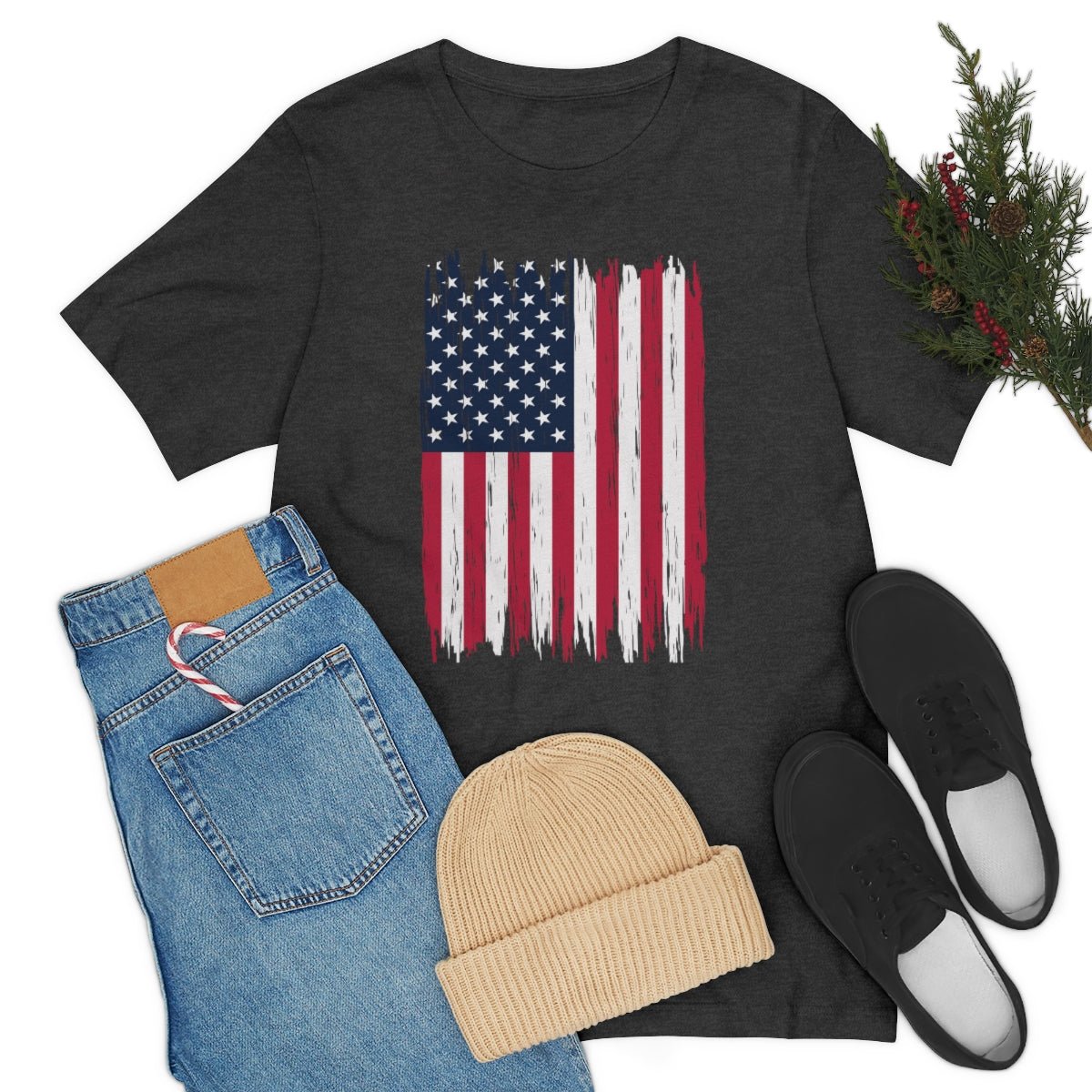 American Flag Patriotic 4th of July Independence Day Tshirt - We Love Your Gift