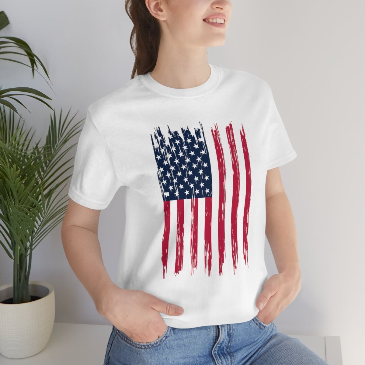 American Flag Patriotic 4th of July Independence Day Tshirt - We Love Your Gift