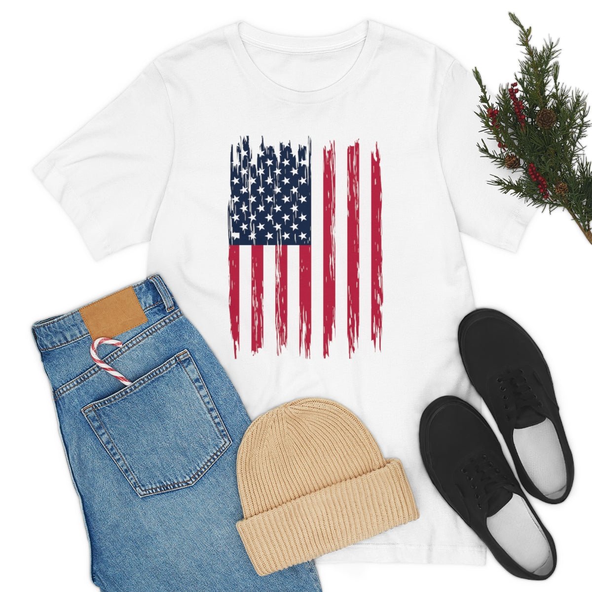 American Flag Patriotic 4th of July Independence Day Tshirt - We Love Your Gift