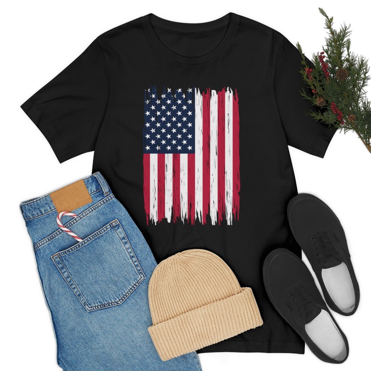 American Flag Patriotic 4th of July Independence Day Tshirt - We Love Your Gift